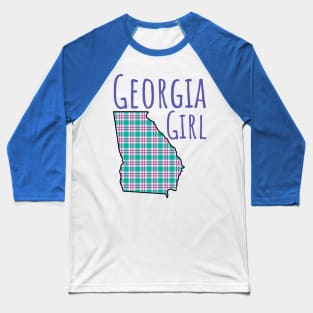 Georgia Girl Plaid Baseball T-Shirt